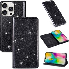 MY Boutique1 IPhone 16 Için Glitter Flip Case Pro Pu Deri Flip Case Cüzdan Manyetik (Yurt Dışından)