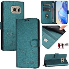 MY Boutique1 Samsung Galaxy S6 Pu Deri Kapak Çevirin Rfıd Engelleme Kart Tutucu (Yurt Dışından)