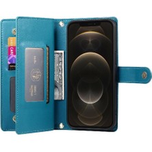 MY Boutique1 IPhone 12 Için Flip Case Pro Max Crossbody Kayış Iş Standı Cüzdan (Yurt Dışından)