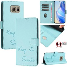 MY Boutique1 Samsung Galaxy S6 Pu Deri Kapak Çevirin Rfıd Engelleme Kart Tutucu (Yurt Dışından)