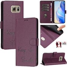 MY Boutique1 Samsung Galaxy S6 Pu Deri Kapak Çevirin Rfıd Engelleme Kart Tutucu (Yurt Dışından)