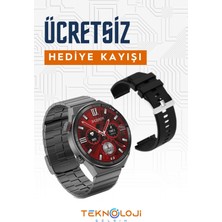 Siyah Dt3 Mate Çift Kordon Akıllı Saat  Watch Siri Nfc Gps 2 Yıl 2000-3000 Mah 44 mm Ithalatçı