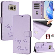 MY Boutique1 Samsung Galaxy S6 Pu Deri Kapak Çevirin Rfıd Engelleme Kart Tutucu (Yurt Dışından)