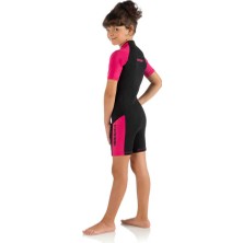 Cressi Little Shark Junior Shorty Dalış Elbisesi Black / Pınk-2mm - 13/14 Yaş