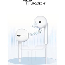 Lucatech Oppo Uyumlu 3.5 mm Jack Kulaklık Beyaz