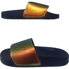 Gezer Kız Çocuk Lacivert Parlak Ultra Hafif Günlük Terlik GZEER10-11