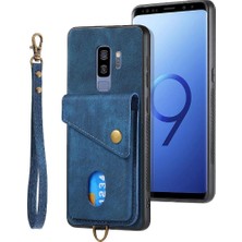 SZY Market Samsung Galaxy S9 Artı Çok Fonksiyonlu Premium Deri Kart Yuvası (Yurt Dışından)