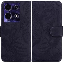 SZY Market Infinix Not 30 4g/5g Kabartmalı Sevimli Kaplan Deri Cüzdan Için Flip Case (Yurt Dışından)