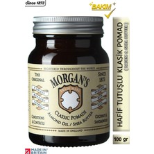 Morgan's Pomade Almond Oil Shea Butter Classic Pomade -Doğal Görünüm Sağlayan Şekillendirici Pomad 100 gr