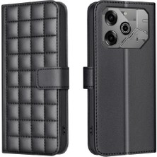 SZY Market Tecno Pova 6 Pro 5g Iş Için Flip Case Basit Stil Koruyucu Pu Kart (Yurt Dışından)