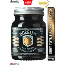 Morgan's Pomade Morgan's Bay Rum Matt Pomade - Sert Tutuşlu Mat Pomad ( Black New Label) 100GR