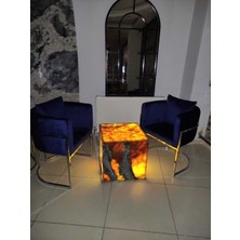 Arte Marble Oniks Lambader Orta Sehpa