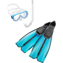 Cressi Rondinella Palet Maske Şnorkel Seti Aquamarıne-No:37-38