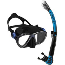 Cressi Big Eyes Evolution Maske Alpha Ultra Dry Şnorkel Seti Black/blue