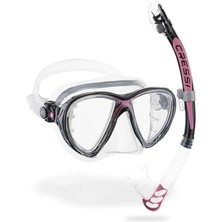 Cressi Big Eyes Evolution Maske Alpha Ultra Dry Şnorkel Seti Black/pınk