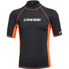 Cressi Rash Guard Man T-Shirt Black - Orange-Xl - No:5
