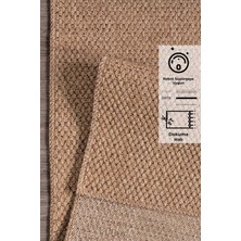 Modern Jüt Yolluk Halı Rusticana 3101 Naturel Örme Kilim80x150