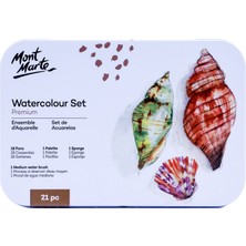 mm Premium Suluboya Seti Teneke Kutu 21'li