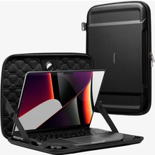 Spigen MacBook Pro 16'' Uyumlu Taşıma Çantası Rugged Armor Pro Pouch Black - AFA04271