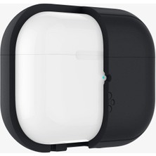 Spigen AirPods Pro (2. nesil) Kılıf Silicone Fit (Silikon) Black + Strap (Askı İpi) Phantom Green - ACS05810