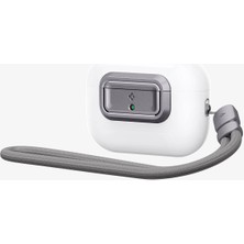 Spigen AirPods Pro / Pro (2. nesil) Koruma Kilidi Lock Fit M Metallic Gray - ASD06155