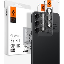 Spigen Galaxy S23 Plus / S23 Kamera Lens Camı Koruyucu Glas.tR EZ Fit Optik Pro (2 Adet) Black - AGL05962