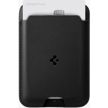 Spigen MagFit iPhone için MagSafe özellikli Kartlı Manyetik Cüzdan Valentinus Black - AMP02284