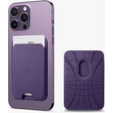 Spigen MagSafe Destekli Cüzdan Valentinus Mag Fit Mor - AFA06267 (Spigen TR Garantili)