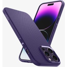 Spigen iPhone 14 Pro Max Kılıf Liquid Air Deep Purple - ACS05575