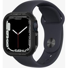 Spigen Apple Watch 45mm/44mm (Seri 9/8/SE2/7/6/SE/5/4) Kılıf Rugged Armor Black - 062CS24469