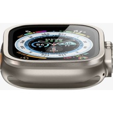 Spigen Apple Watch 49mm (Ultra 2/1) Cam Ekran Koruyucu Glas tR Slim Pro Titanium - AGL06161