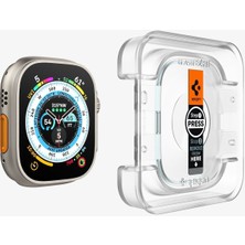 Spigen Apple Watch 49mm (Ultra 2/1) Cam Ekran Koruyucu Kolay Kurulum Glas.tR EZ Fit Slim HD (2 Adet) - AGL05556