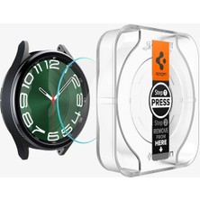 Spigen Galaxy Watch 6 (47mm) Cam Ekran Koruyucu Kolay Kurulum Glas.tR EZ Fit Slim HD (2 Adet) - AGL07066