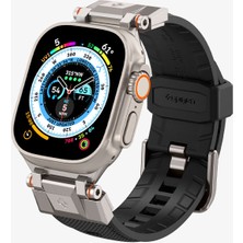 Spigen Apple Watch 49mm Ultra 2/1 - 46mm Seri 10 - 45mm Seri 9/8/7 - 44mm Seri SE2/SE/6/5/4 Kordon Kayış Band DuraPro Armor Black - AMP06065