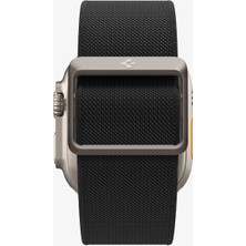 Spigen Apple Watch 49mm Ultra 2/1 - 46mm Seri 10 - 45mm Seri 9/8/7 - 44mm Seri SE2/SE/6/5/4 Kordon Kayış Band Lite Fit Ultra Black - AMP05983