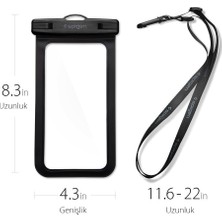 Spigen Aqua Shield WaterProof iPX8 Sertifikalı Su Geçirmez Kılıf A600 Black - 000EM21018