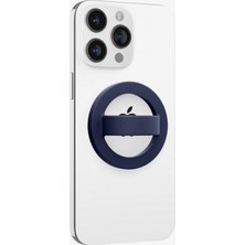 Spigen Caseology iPhone için MagSafe özellikli Silikon Telefon Tutucu Nano Pop Blueberry Navy - AFA07059