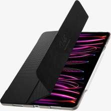 Spigen iPad Pro 12.9" (2022 / 2021) Kılıf Liquid Air Folio Black - ACS02884