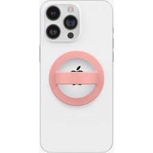 Spigen Caseology iPhone için MagSafe özellikli Silikon Telefon Tutucu Nano Pop Peach Pink - AFA07063