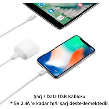 Spigen Essential Lightning to USB-A (2 Metre) Şarj/Data Kablosu MFI Lisanslı C20LS White - 000CB24457