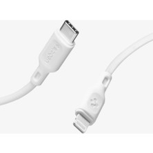 Spigen Essential USB-C to Lightning (1 Metre) Hızlı Şarj/Data Kablosu MFI Lisanslı C10CL White - 000CA25416