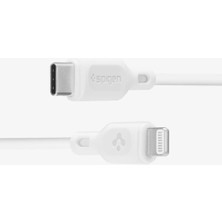 Spigen Essential USB-C to Lightning (1 Metre) Hızlı Şarj/Data Kablosu MFI Lisanslı C10CL White - 000CA25416