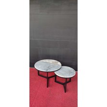 Arte Marble Afyon Tricolor Orta Sehpa