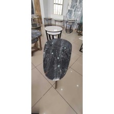 Arte Marble Dark River Yumurta Orta Sehpa