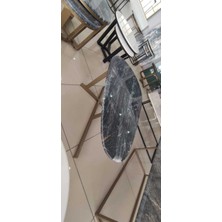 Arte Marble Dark River Yumurta Orta Sehpa