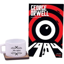 Kitaplı Hediye Kişiye Özel 1984 Kitap- Kahve Fincanı Hediye Seti / Doğum Günü Hediye Kutusu