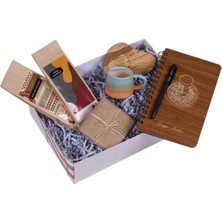 Kitaplı Hediye Kahvesevere Kişiye Özel Hatır Hediye Seti