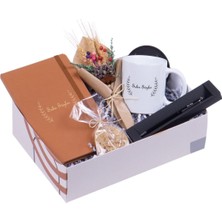 Kitaplı Hediye Kişiye Özel Ajanda- Kupa ve Kalem Hediye Kutusu / Kişiye Özel Hediye Seti