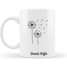 Kitaplı Hediye Karahindiba Tasarımlı Isme Özel Kupa