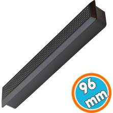 Plastik Kulp Mobilya Mutfak Çekmece Dolap Dolabı Kapak Kulpu Kulbu Siyah Kulpları (96 Mm-9.6 Cm)